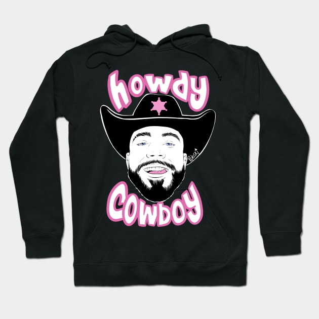 Howdy Cowboy Hoodie by RobskiArt